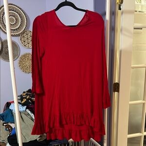 Elegant Red Women's Top